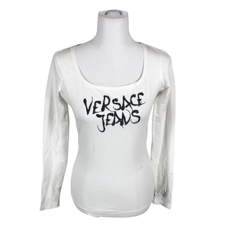 Unisex Versace Jeans - Trikotaažist pluus, suurus 38 - Valge ()