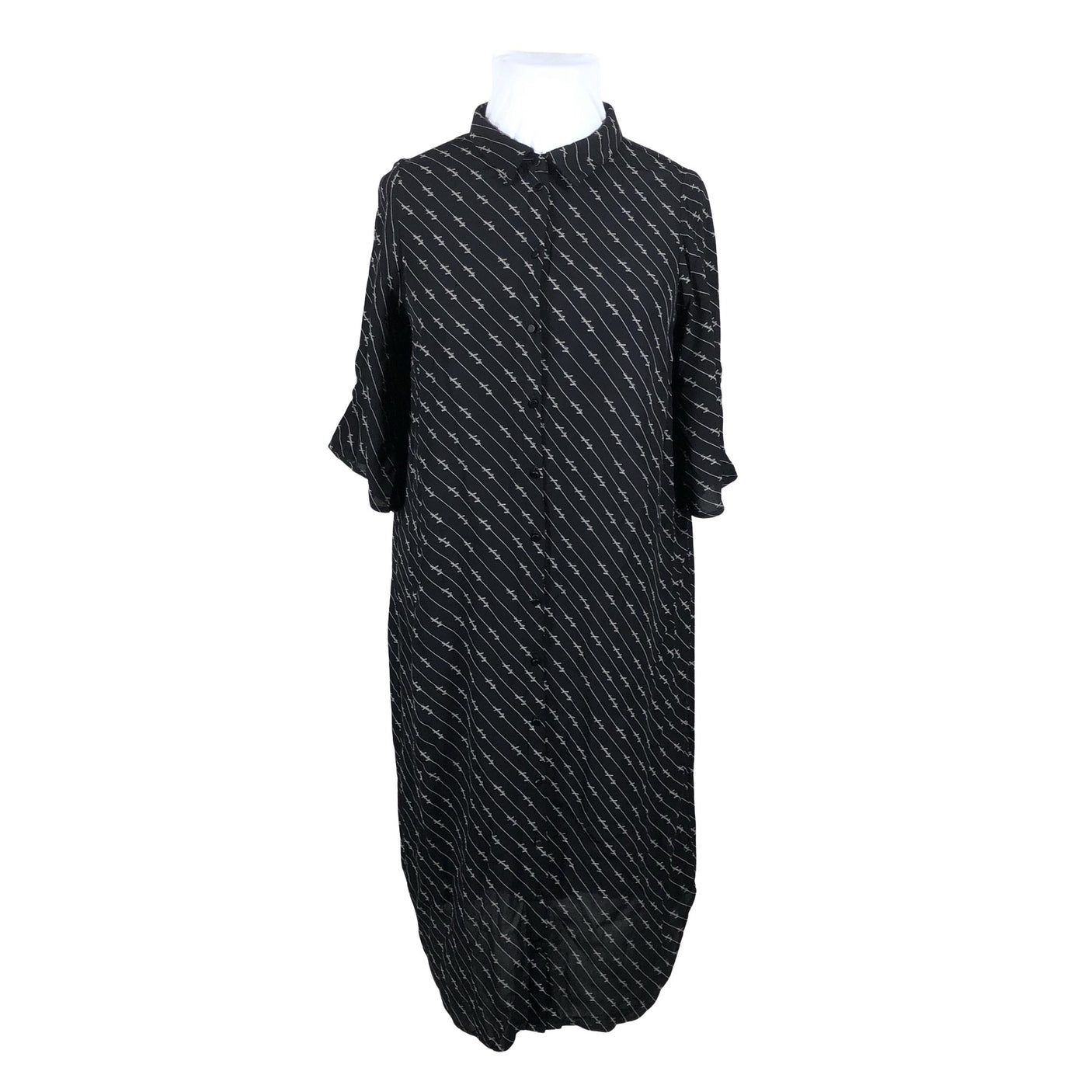 Unisex Zizzi - Õhuke kleit, suurus 42 - Must (1)