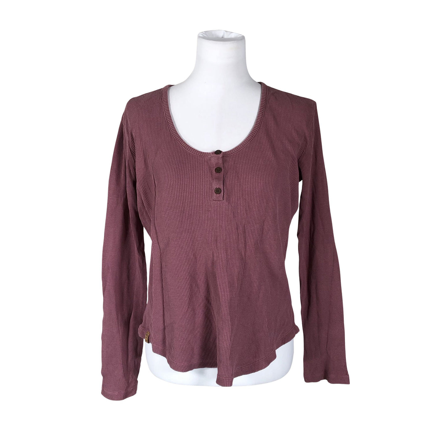 Unisex TenTree - Trikotaažist pluus, suurus 38 - Veinipunane (1)