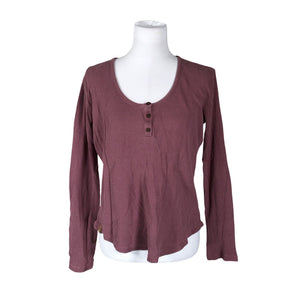 Unisex TenTree - Trikotaažist pluus, suurus 38 - Veinipunane (1)