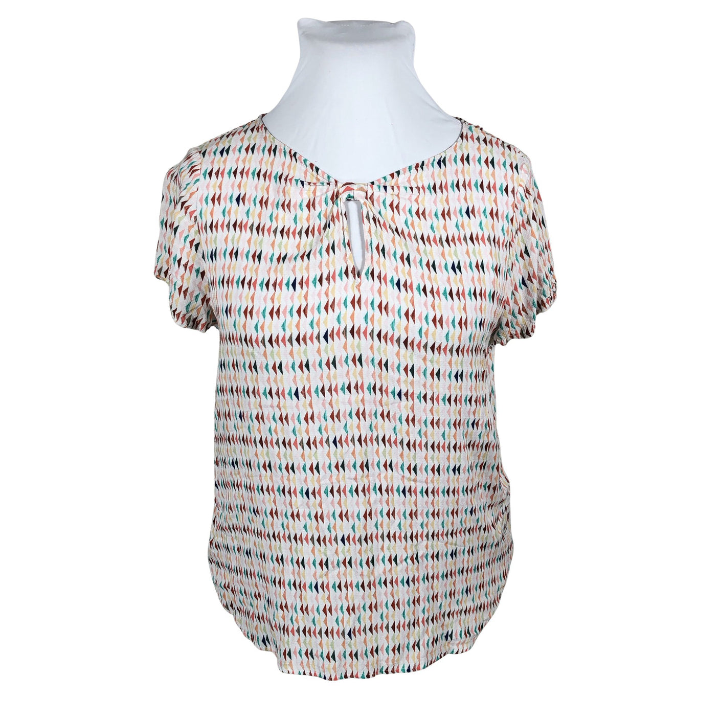 Unisex Esprit - Lühikeste käistega pluus, suurus 42 - Valge (1)