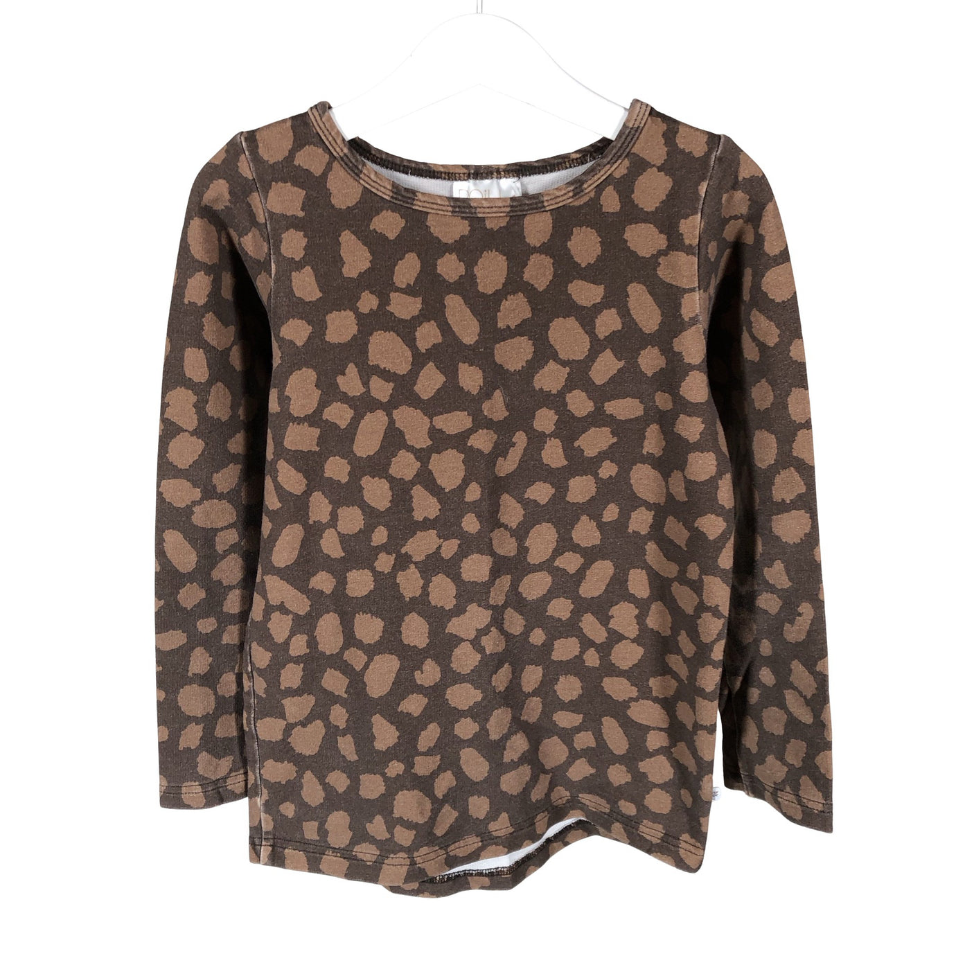 Unisex Poiu - Trikotaažist pluus, suurus 122 - 128 - Pruun (1)