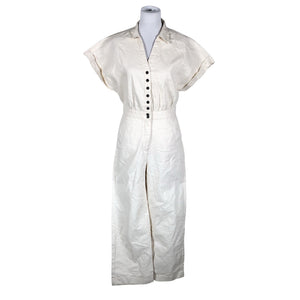 Unisex Lindex - Pükskostüüm, suurus 36 - Looduslik valge (1)