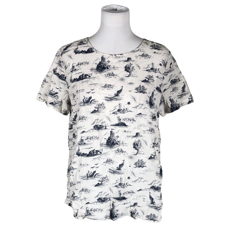 Unisex Benetton - Lühikeste käistega pluus, suurus 40 - Valge ()