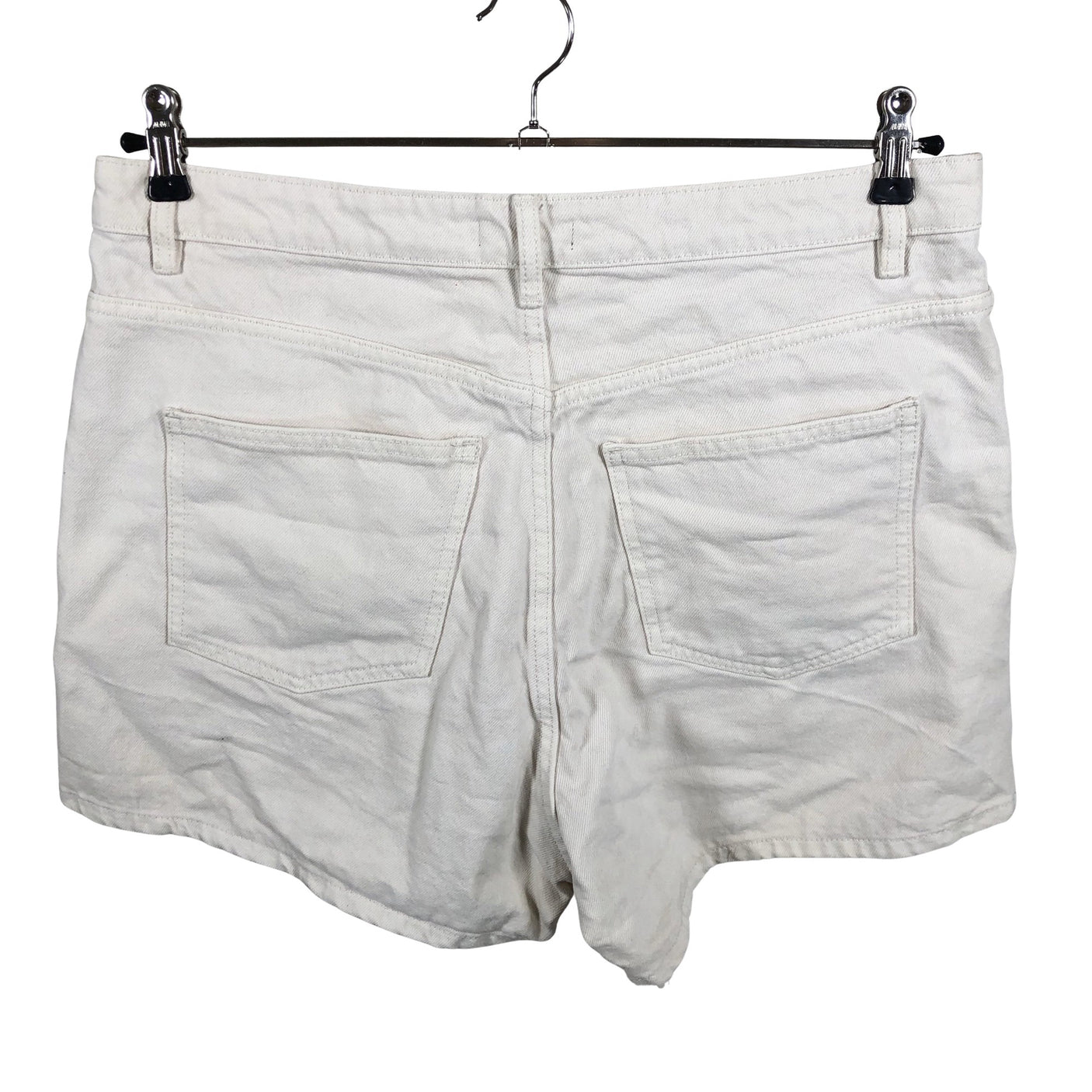 Unisex Lindex - Teksast lühikesed püksid, suurus 44 - Looduslik valge (2)