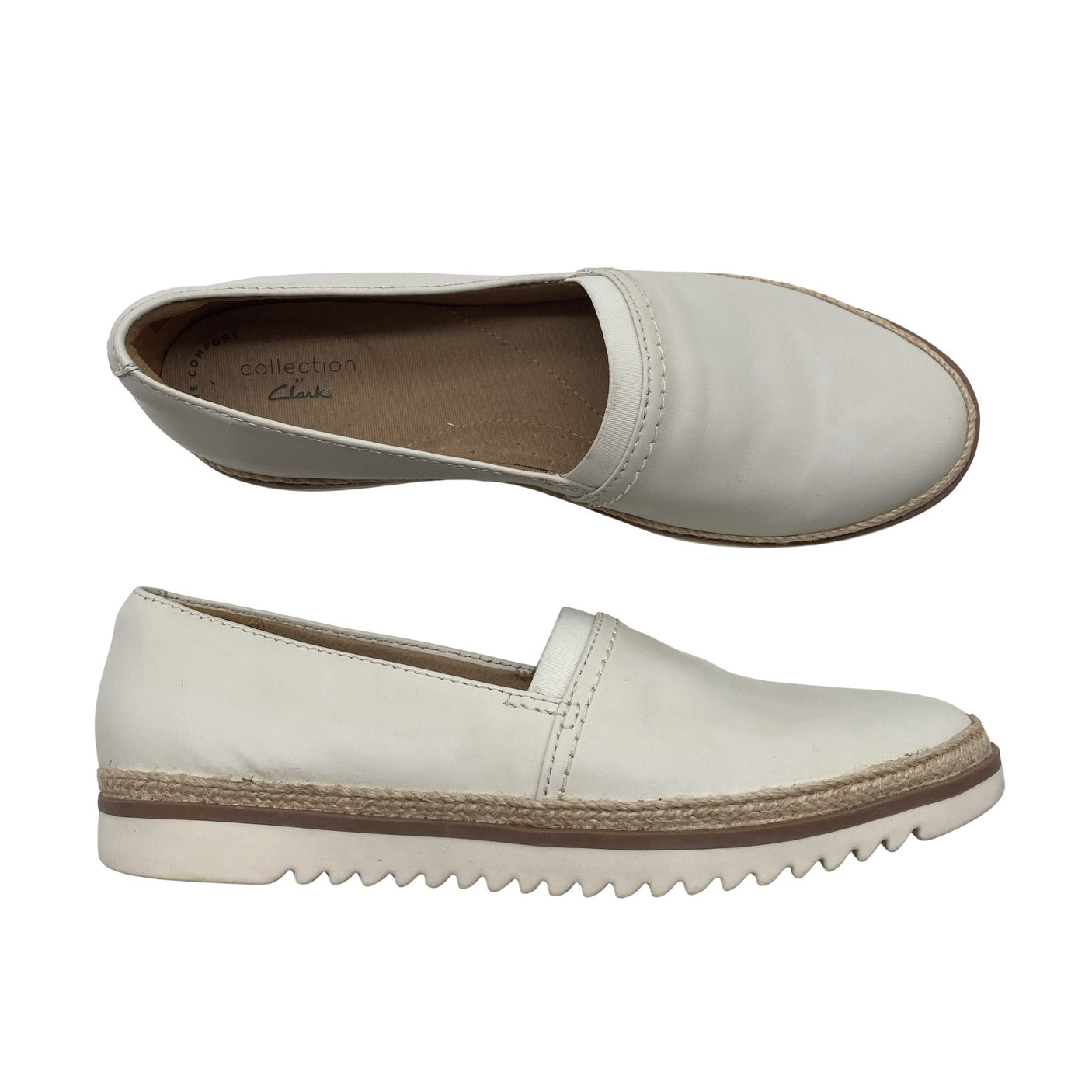 Unisex Clarks - Mokassiinid, suurus 37 - Looduslik valge (1)