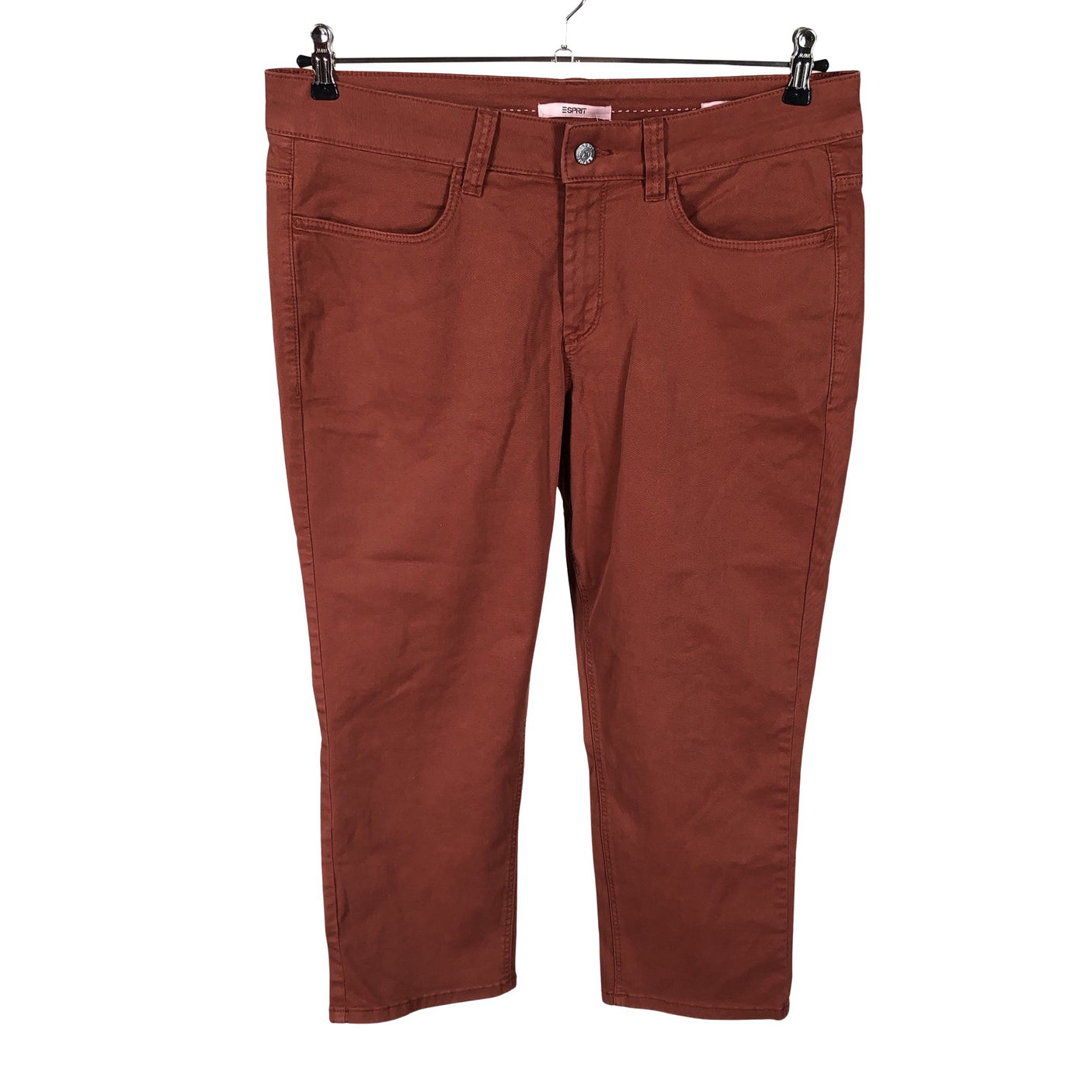 Unisex Esprit - Teksast poolpikad püksid, suurus W34 - Pruun (1)