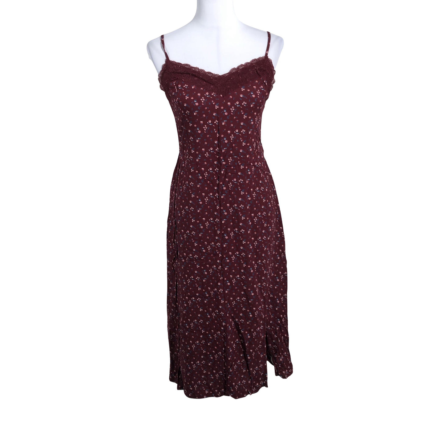 Unisex Hollister - Õhuke kleit, suurus 40 - Veinipunane (1)