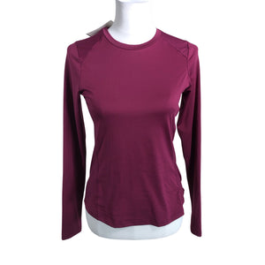 Unisex Soc - Spordisärk, pikad käised, suurus 36 - Veinipunane (1)