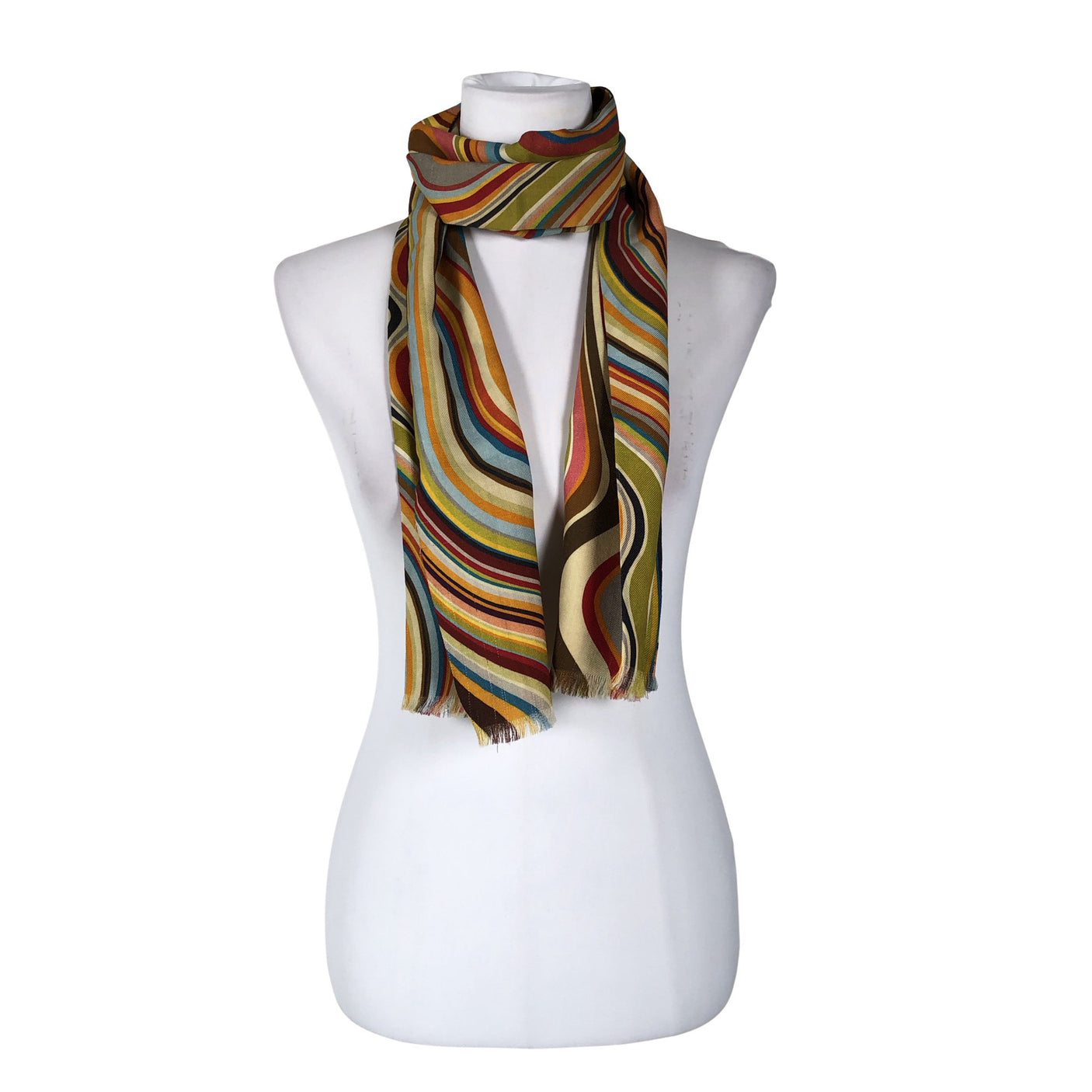 Unisex Paul Smith - Õhuke sall, suurus Midi - Roheline (1)