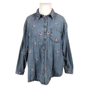Unisex Zizzi - Teksasärk, suurus 46 - Sinine (1)