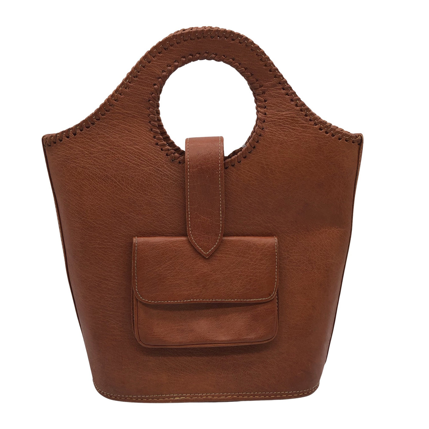 Unisex Handmade - Käekott, suurus Maxi - Pruun (1)