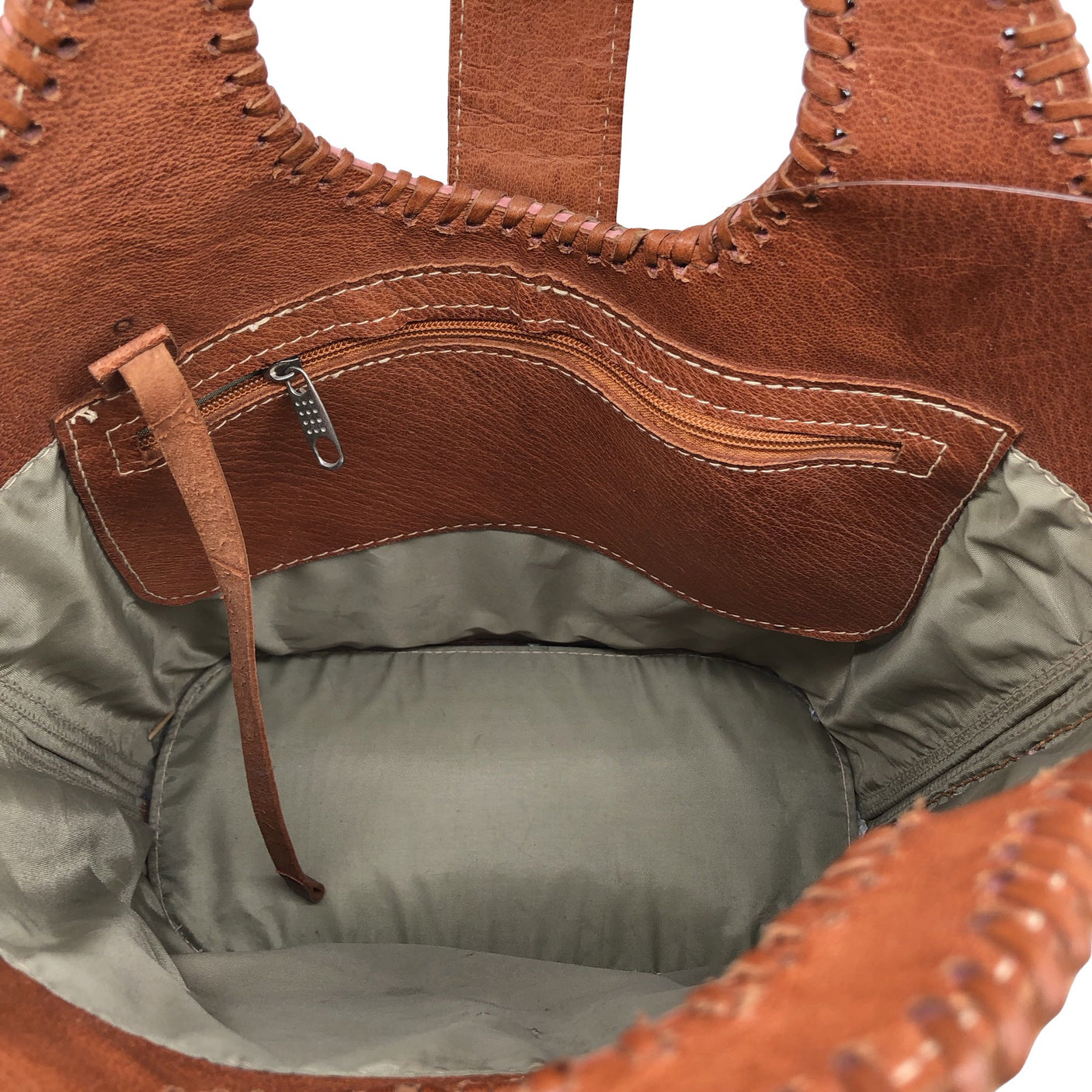 Unisex Handmade - Käekott, suurus Maxi - Pruun (3)