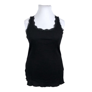 Unisex Zizzi - Trikotaažist topp, suurus 46 - Must (1)