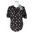 Unisex Kaffe - Lühikeste käistega pluus, suurus 38 - Must ()