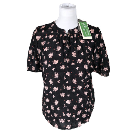 Unisex Kaffe - Lühikeste käistega pluus, suurus 38 - Must ()
