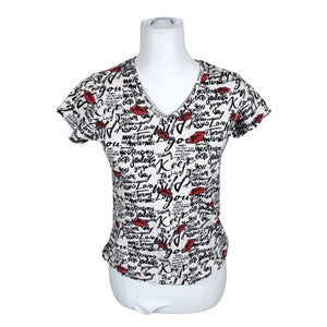 Unisex Guess - T-särk, suurus 34 - Looduslik valge (1)