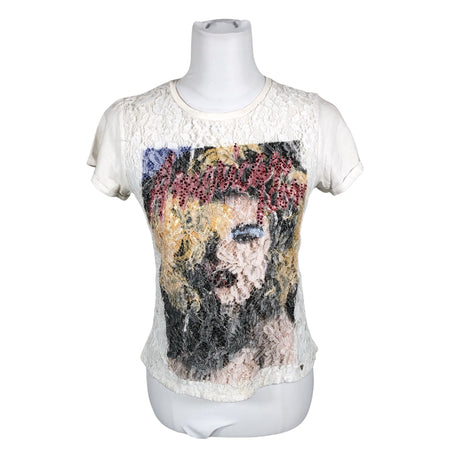 Unisex Guess - T-särk, suurus 34 - Valge ()