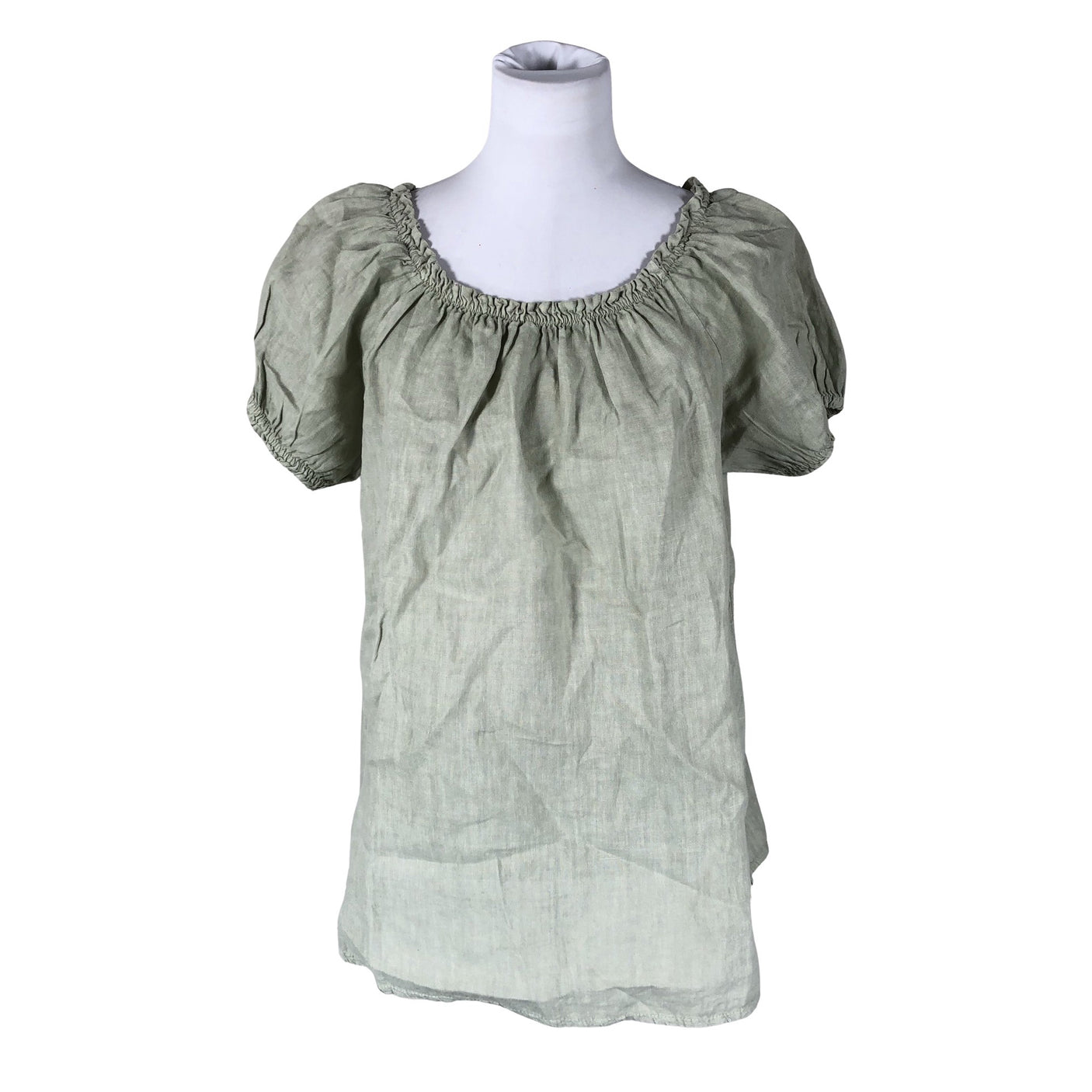 Unisex Bohemiana - Lühikeste käistega pluus, suurus 40 - Roheline (1)