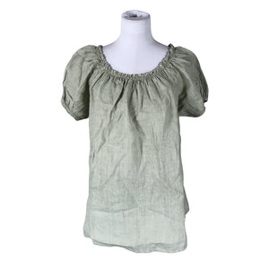 Unisex Bohemiana - Lühikeste käistega pluus, suurus 40 - Roheline (1)