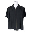 Unisex Nü - Lühikeste käistega pluus, suurus 40 - Must ()