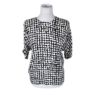 Unisex Marimekko - Lühikeste käistega pluus, suurus 36 - Valge (1)