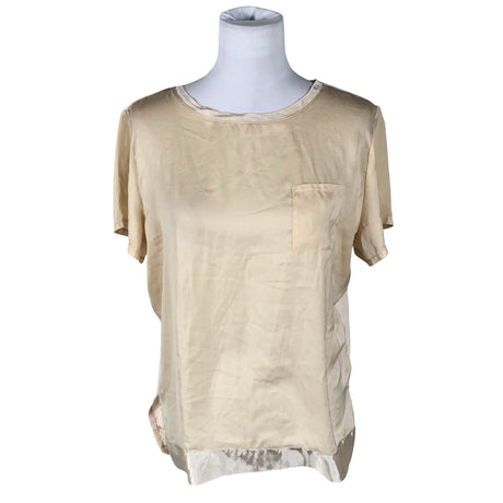 Unisex Christelle & Co - Lühikeste käistega pluus, suurus 40 - Beige ()