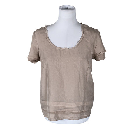 Unisex Max&Co - Lühikeste käistega pluus, suurus 38 - Beige ()