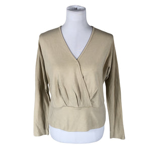 Unisex Nanso - Trikotaažist pluus, suurus 38 - Beige (1)