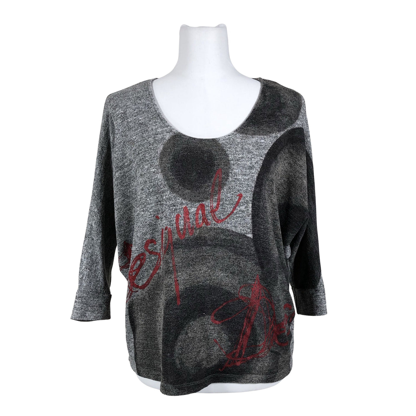Unisex Desigual - Kampsun, suurus 38 - Hall (1)