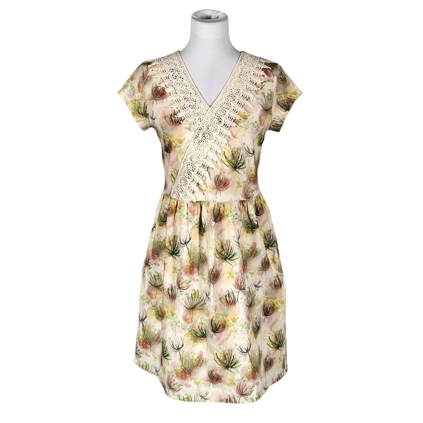 Unisex Lumoan - Trikotaažist kleit, suurus 36 - Beige (1)