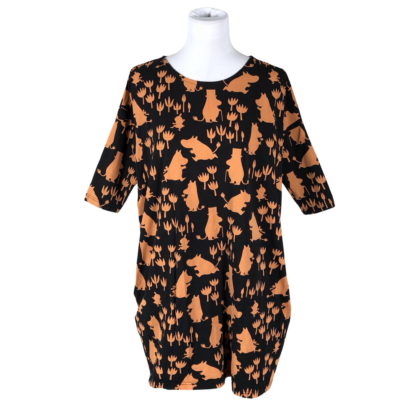 Unisex Huigee - Trikotaažist kleit, suurus 36 - Must (1)