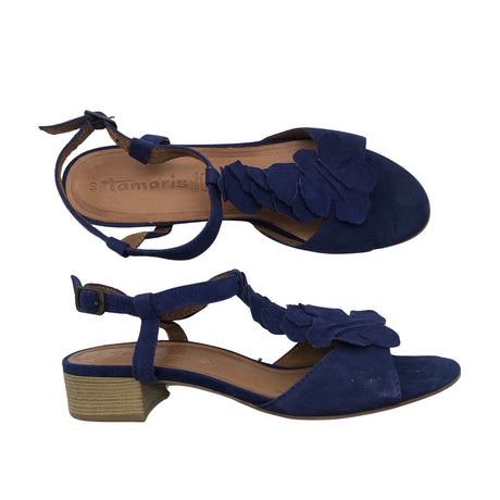 Unisex Tamaris - Kontsaga rihmikud, suurus 40 - Sinine ()