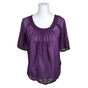 Unisex Esprit - Lühikeste käistega pluus, suurus 38 - Lilla (1)