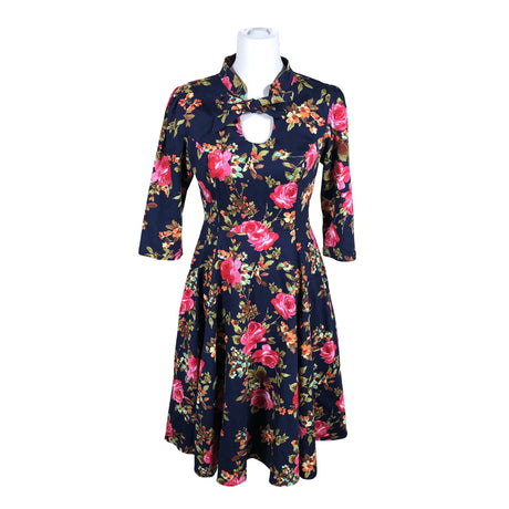 Unisex Hearts & Roses - Mitteveniv kleit, suurus 40 - Sinine ()