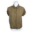 Unisex Samsoe&Samsoe - Lühikeste käistega pluus, suurus 38 - Roheline ()