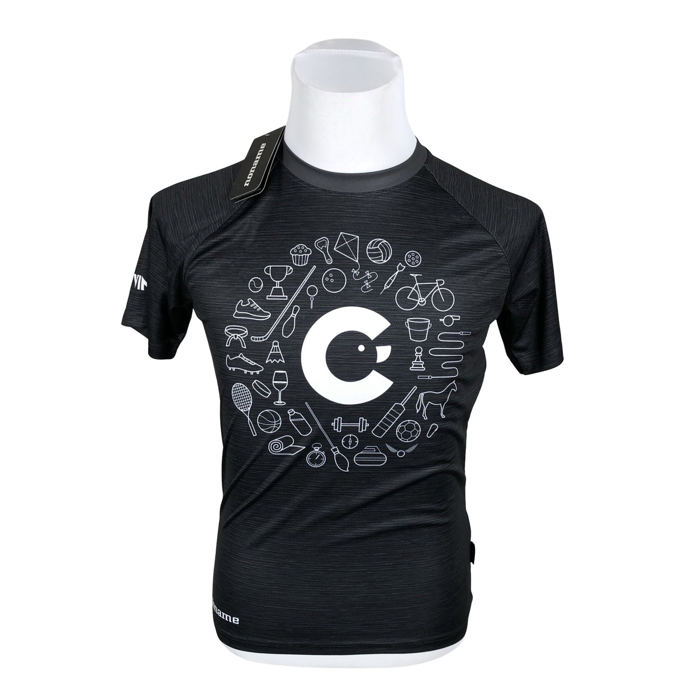 Unisex Noname - Spordisärk, lühikesed käised, suurus S - Hall (1)