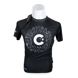 Unisex Noname - Spordisärk, lühikesed käised, suurus S - Hall (1)