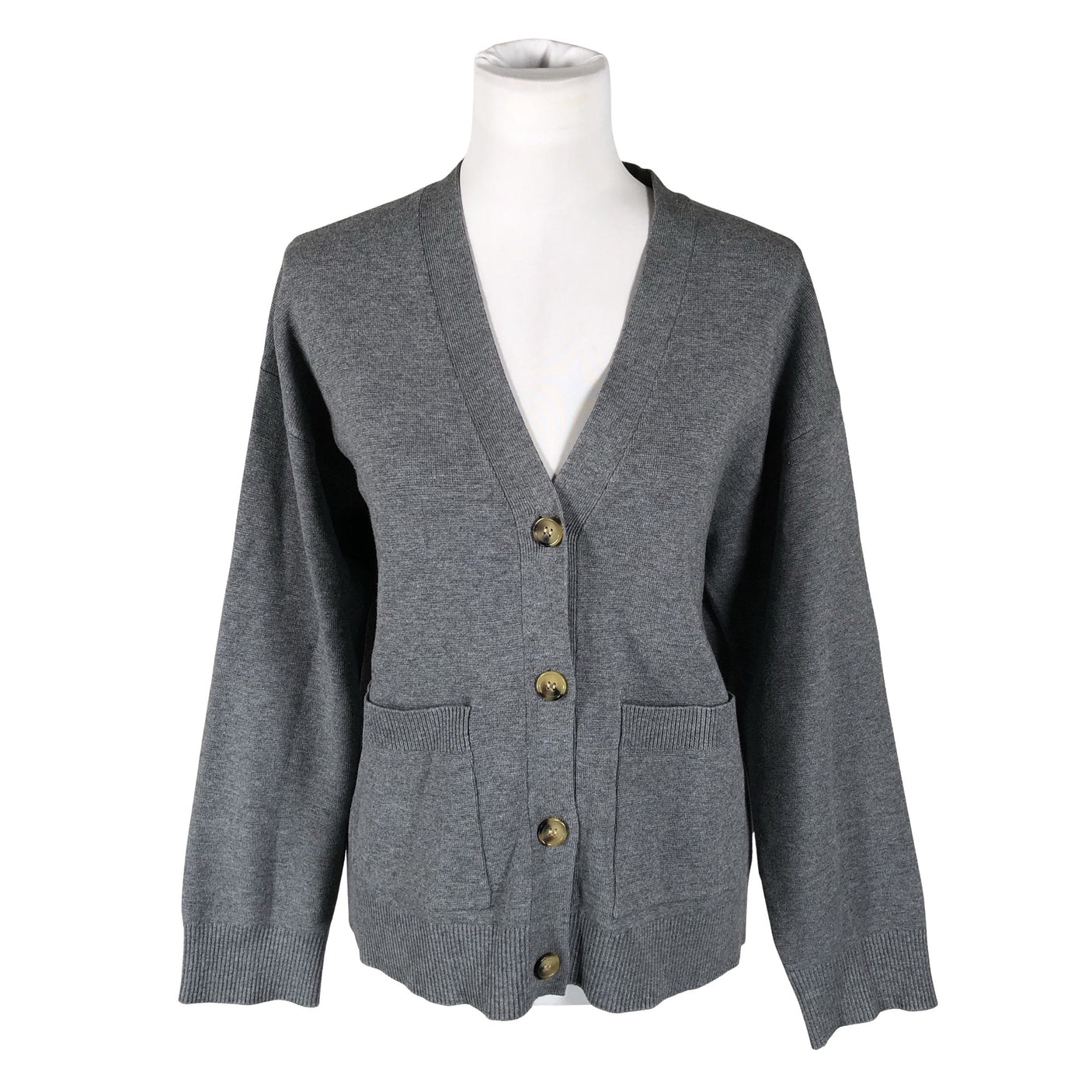 Unisex Selected - Kardigan, suurus 40 - Hall (1)