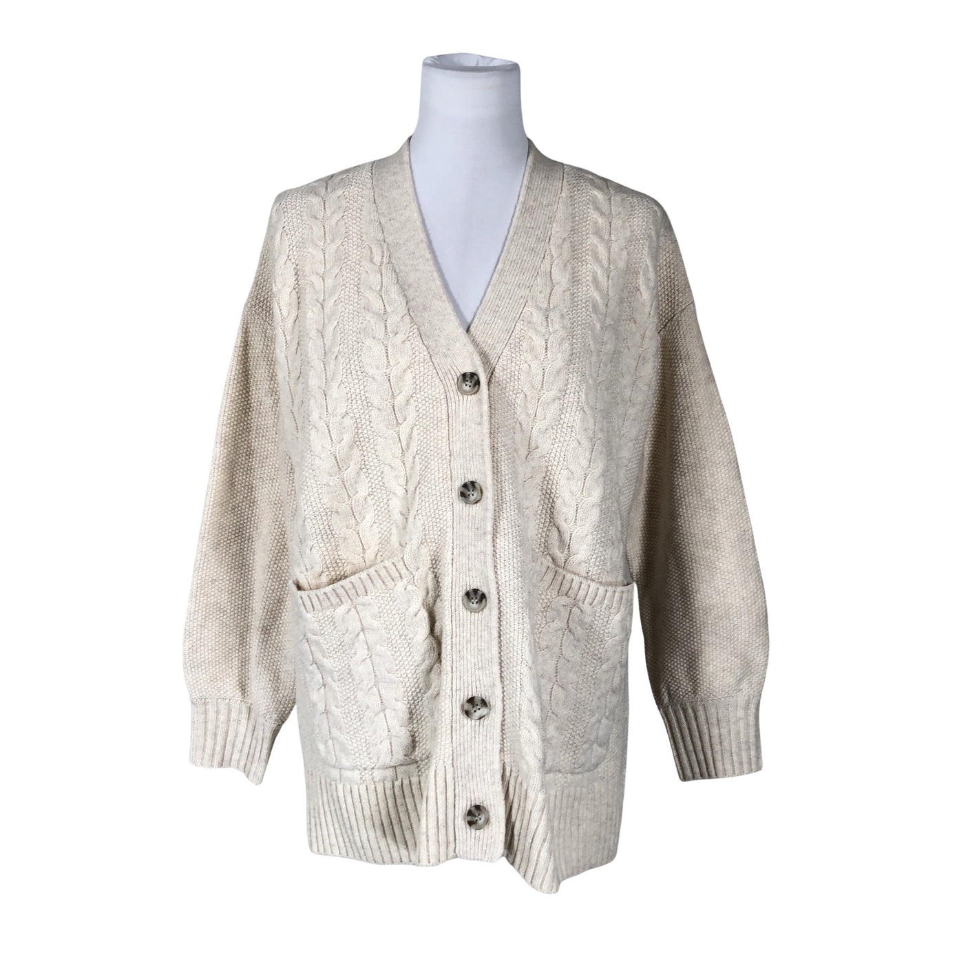 Unisex Nanso - Kardigan, suurus 34 - Beige (1)