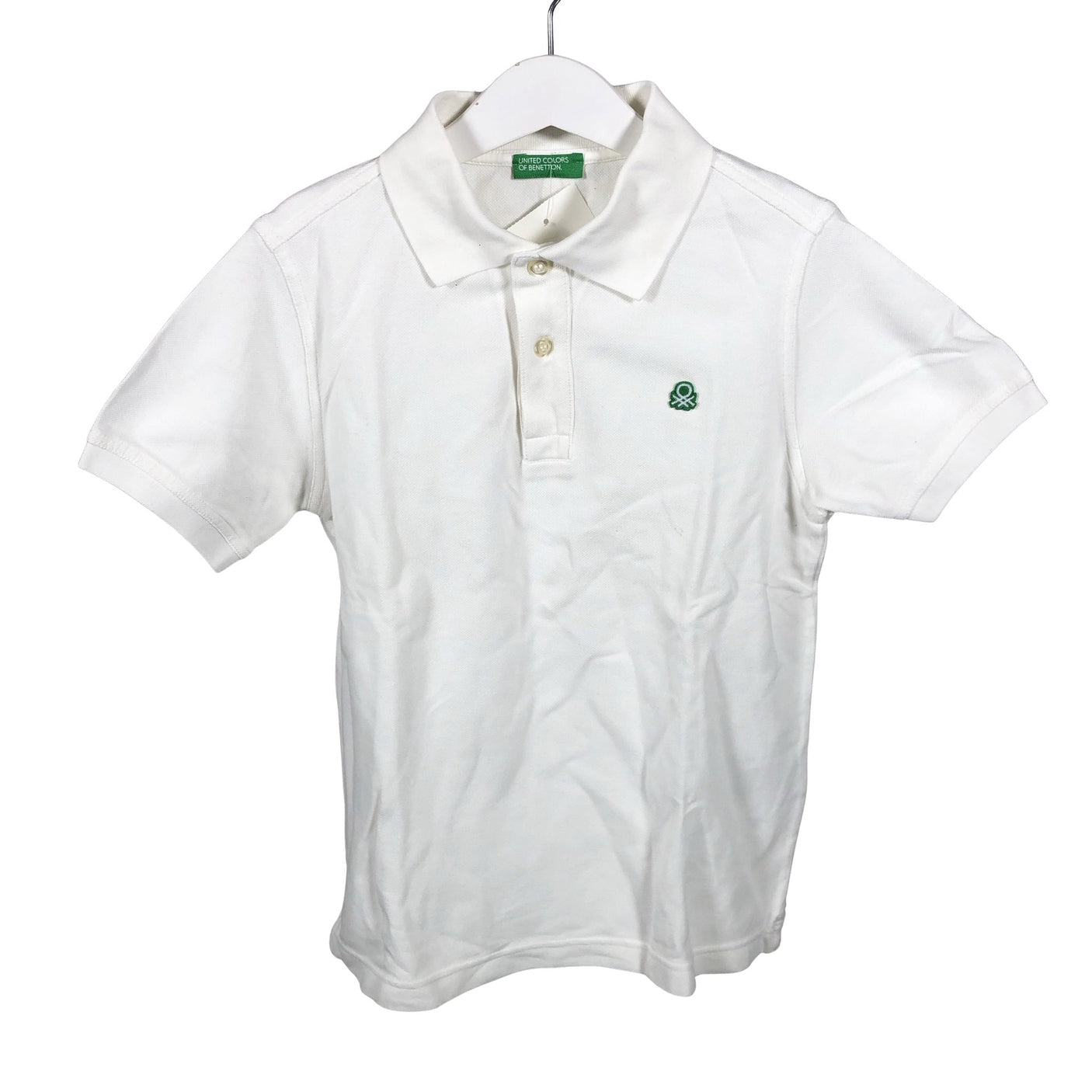 Unisex Benetton - Polosärk, suurus 134 - 140 - Looduslik valge (1)