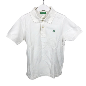 Unisex Benetton - Polosärk, suurus 134 - 140 - Looduslik valge (1)