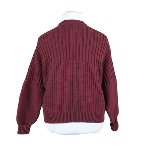 Unisex The Knotty Ones - Kampsun, suurus 42 - Veinipunane (3)