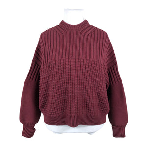 Unisex The Knotty Ones - Kampsun, suurus 42 - Veinipunane (1)