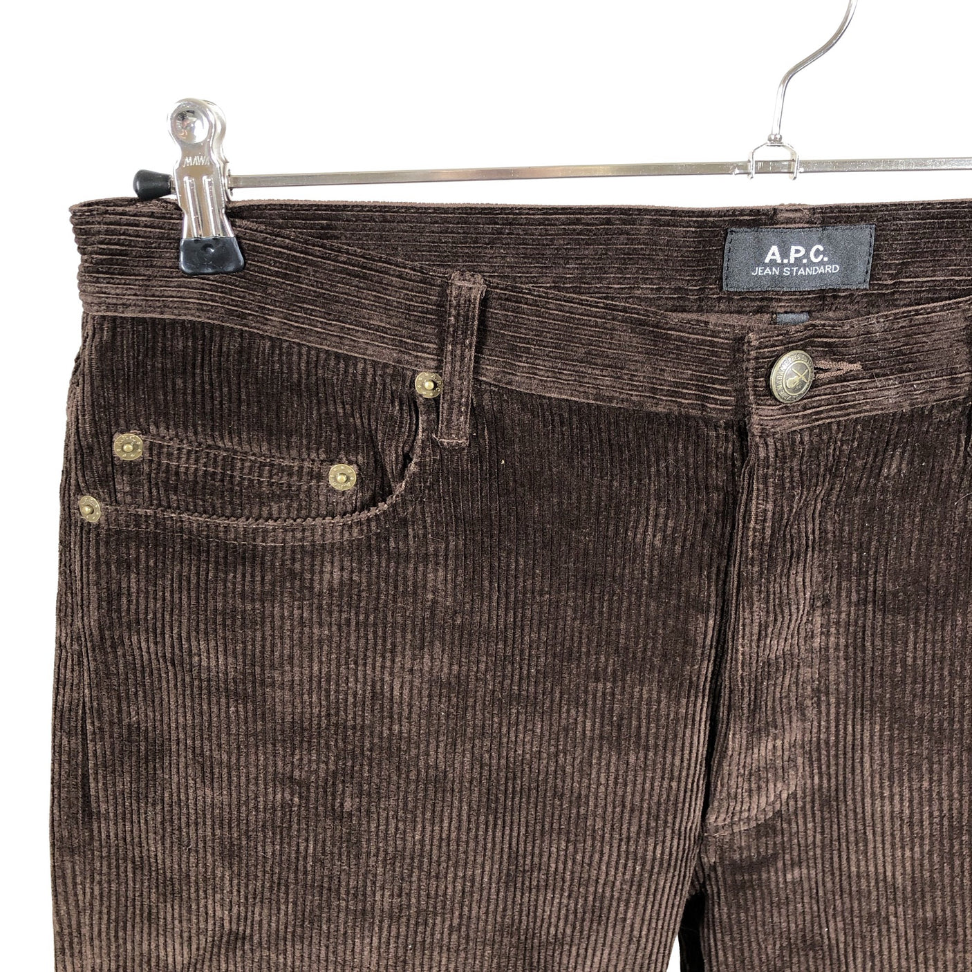 Unisex A.P.C. - Sametpüksid, suurus W33 - Pruun (3)