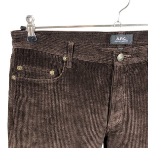 Unisex A.P.C. - Sametpüksid, suurus W33 - Pruun (3)