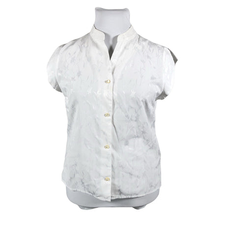 Unisex Global - Lühikeste käistega pluus, suurus 42 - Valge ()
