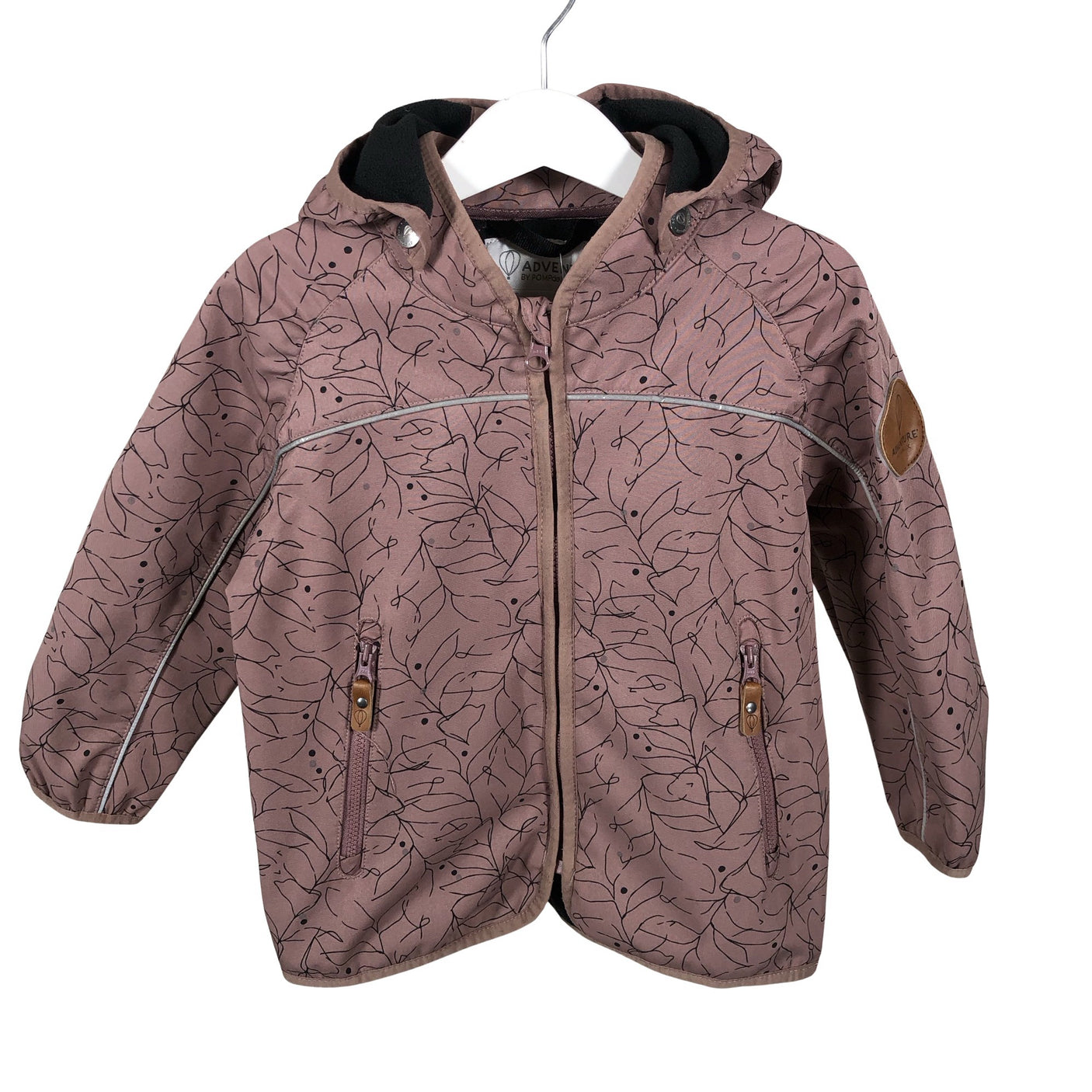Unisex POMPdeLUX - Softshell jope, suurus 98 - 104 - Lilla (1)
