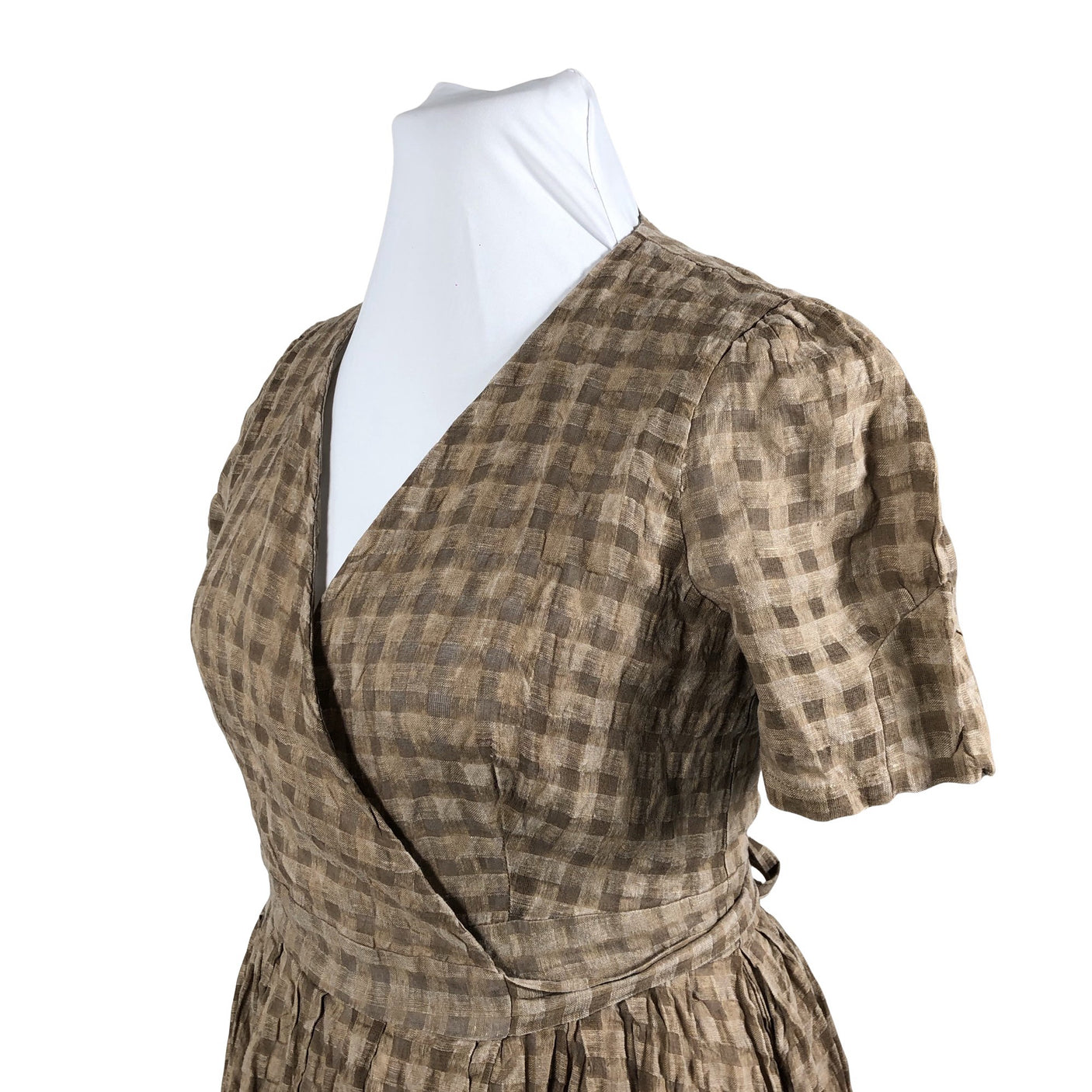 Unisex Cabbages & Roses - Mitteveniv kleit, suurus 42 - Pruun (2)
