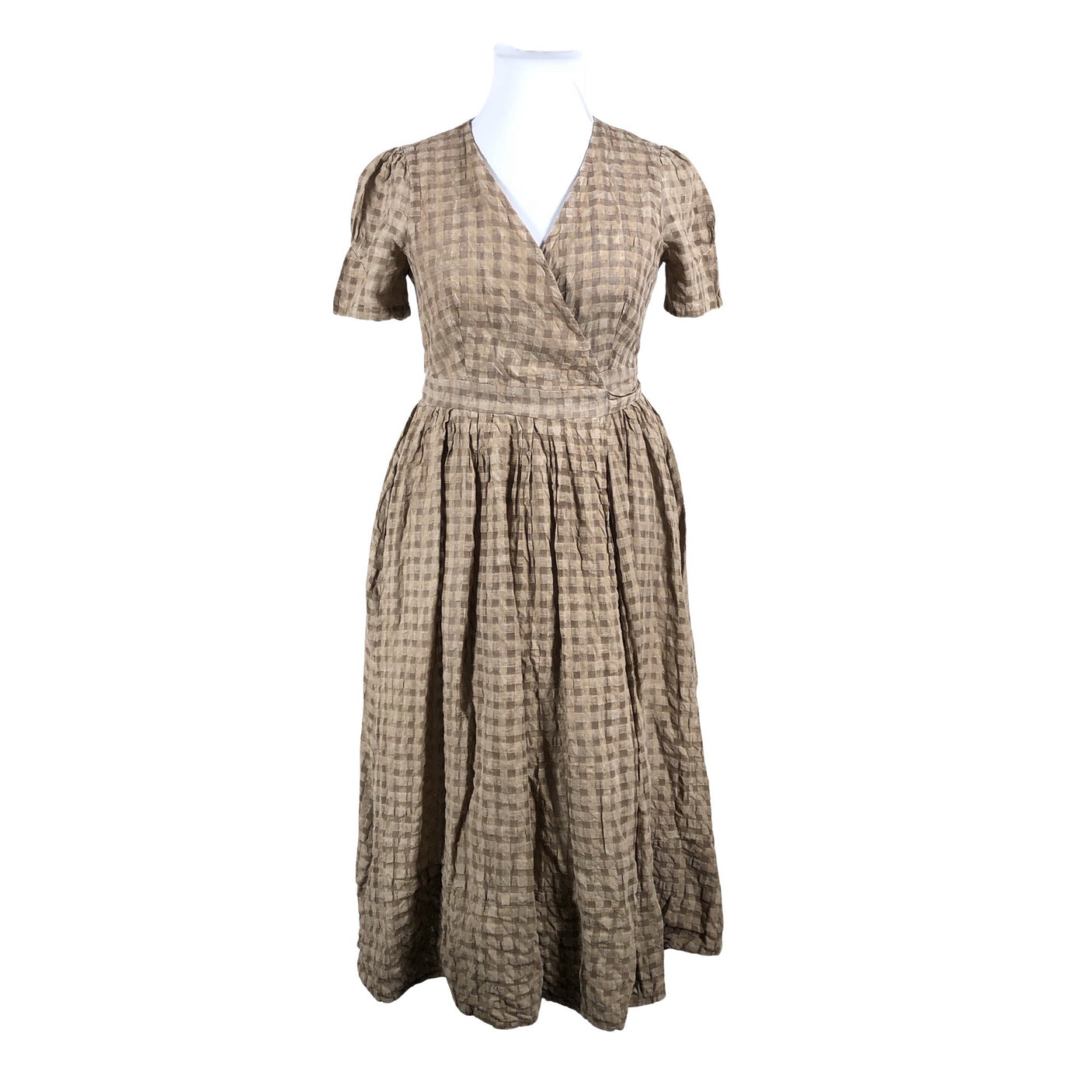 Unisex Cabbages & Roses - Mitteveniv kleit, suurus 42 - Pruun (1)